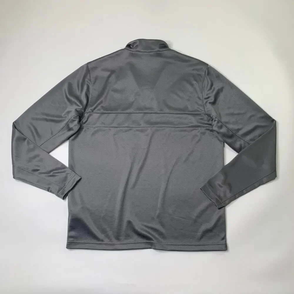 Nike Sweatshirt Mens M Medium Grey Essential Dri Fit Half Zip Golf Mock Pullover